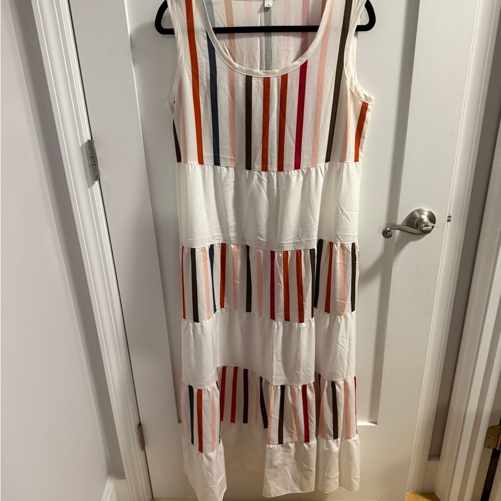 SHEIN Multicolor Striped Maxi Dress